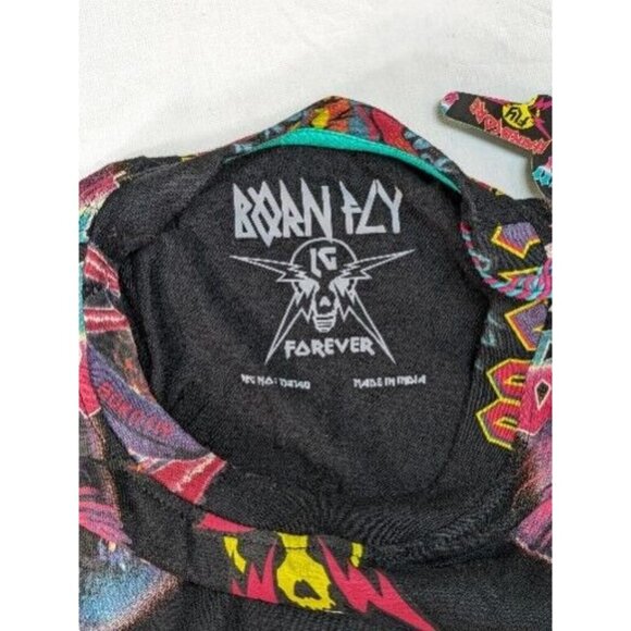 Born Fly Forever Black T Shirt Cotton New Size XL (14) - Picture 5 of 10